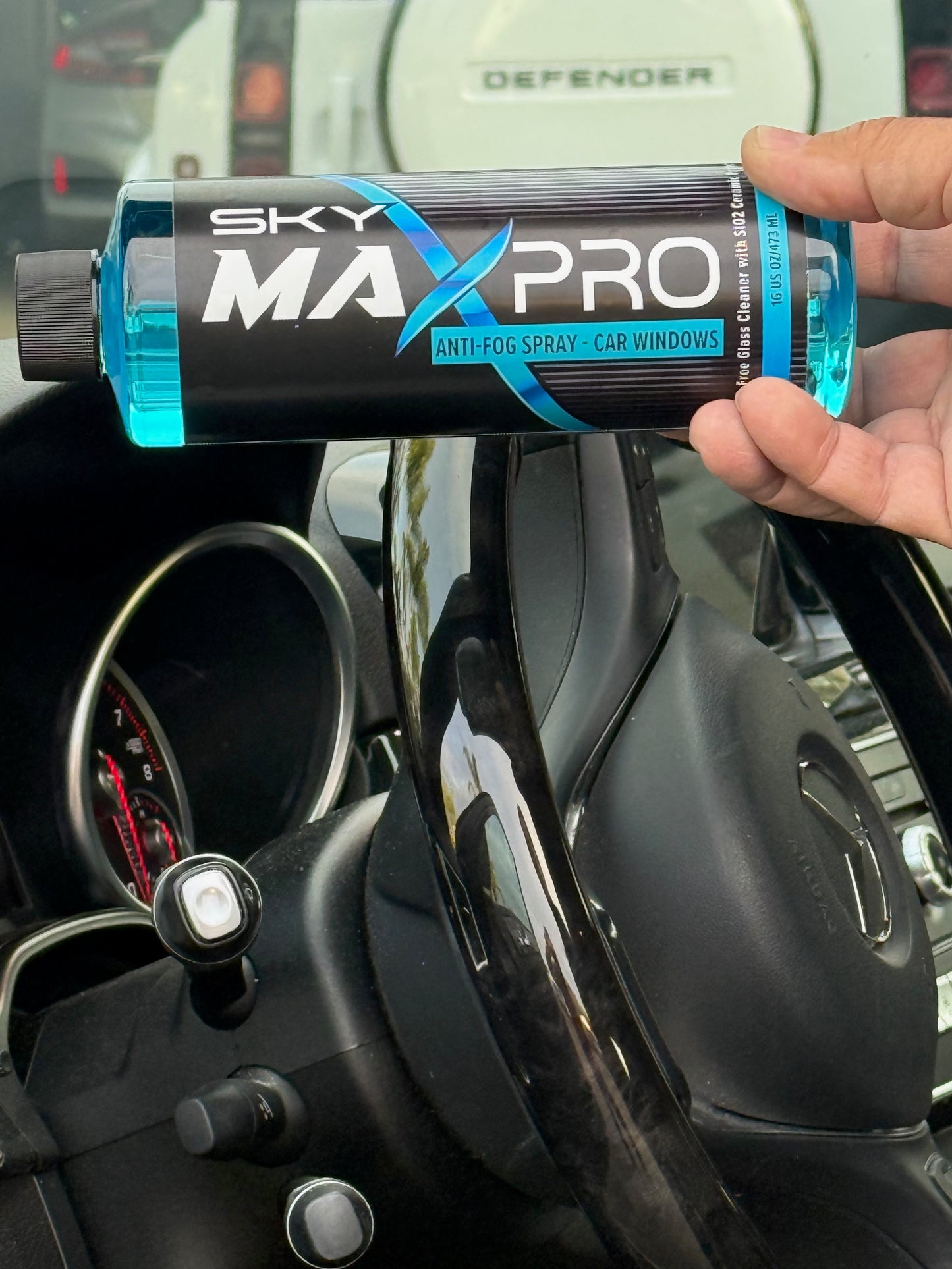 Window Anti-Fog Spray Ceramic Protection (SiO2) Interior Car Windows Cleaner Safe On Tinted Glass Streak Free Ammonia Free