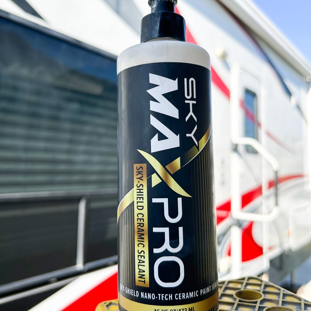 Sky-Shield Ceramic Wax Protectant/Sealant Contains 6 Different Synthetic Nano-Polymers High Gloss Shine Up-To 12 Months Protection