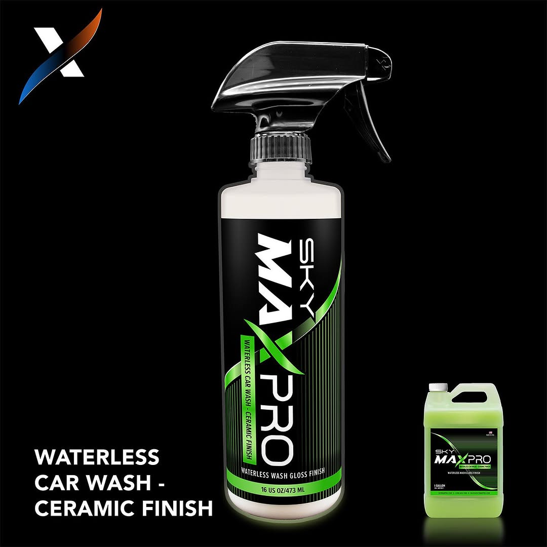 Waterless Car Wash Spray on Wipe Clean with Ceramic finish