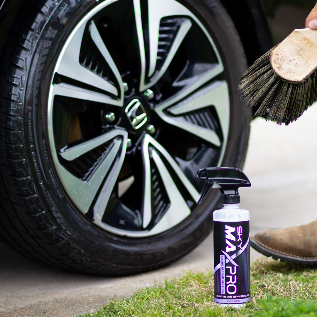Ceramic Tire & Rubber Coating Long Lasting Sio2 Ceramic Protectant with UV Protection New Tire Look