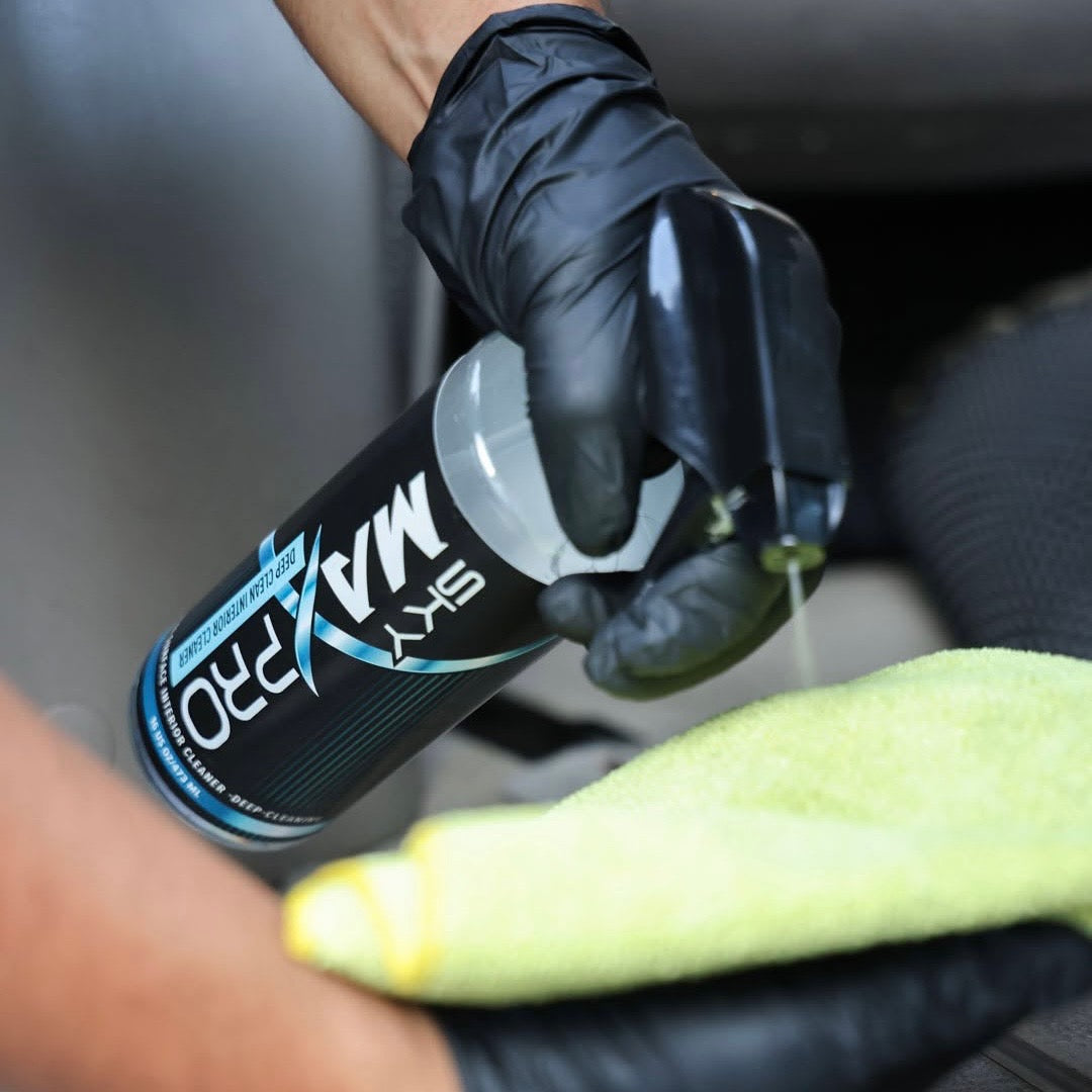 Deep Clean Interior Cleaner  super concentrated,  Safe on Dash, Leather, Vinyl, Plastics, Trim, Fabric Tough on Stains, Dirt & Grime no Greasy Residue